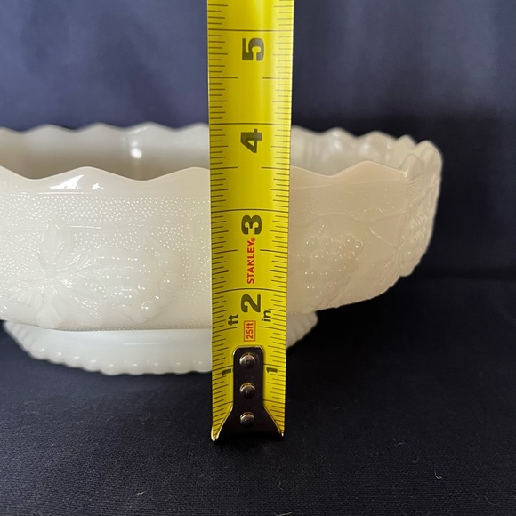 Vintage Footed Milk Glass Bowl - Picture 8 of 11